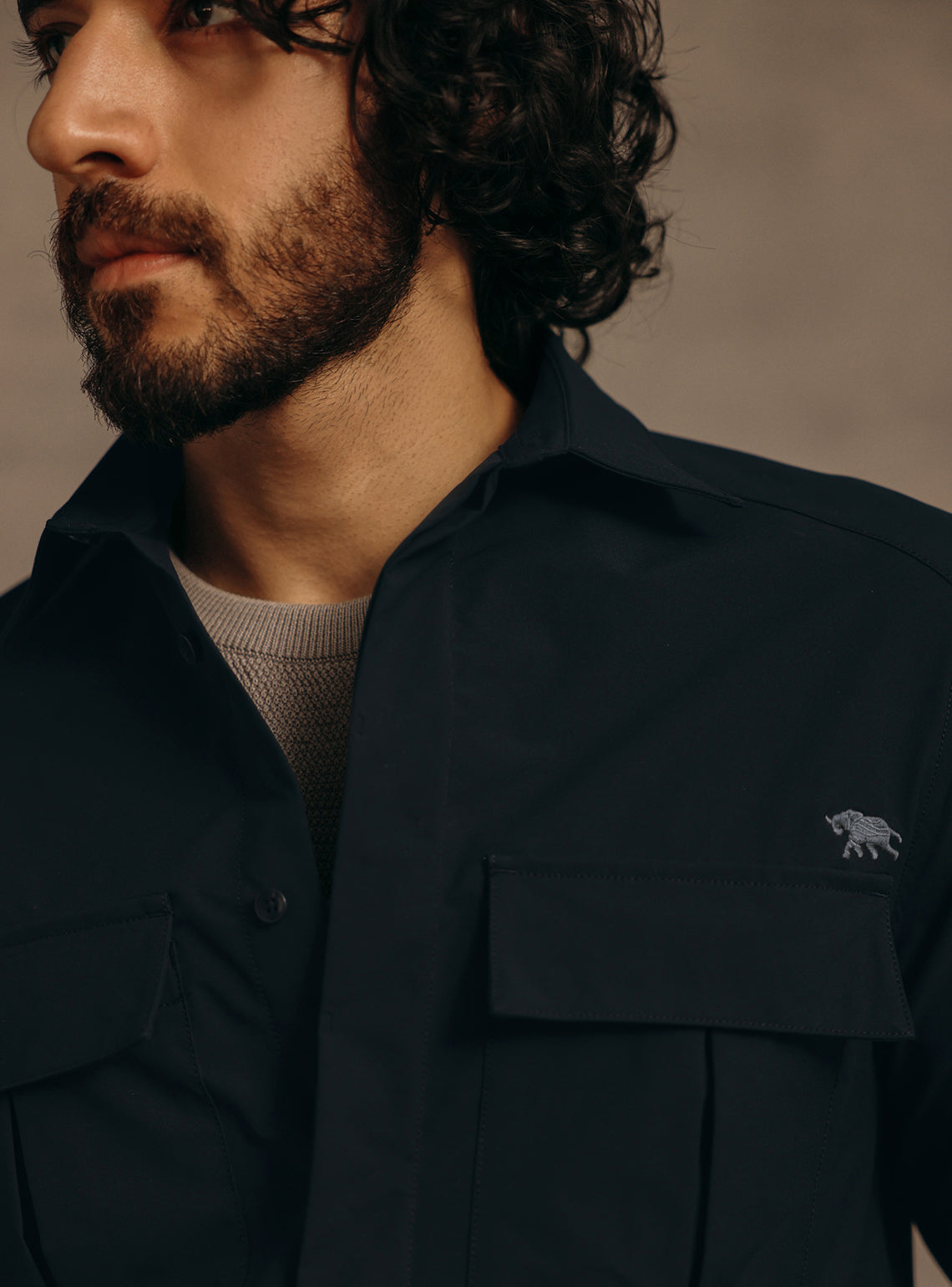 Vulcan Navy Poly Shirt