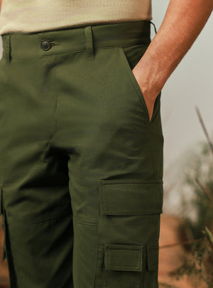 Trailblazer Olive Cotton Cargo Pant
