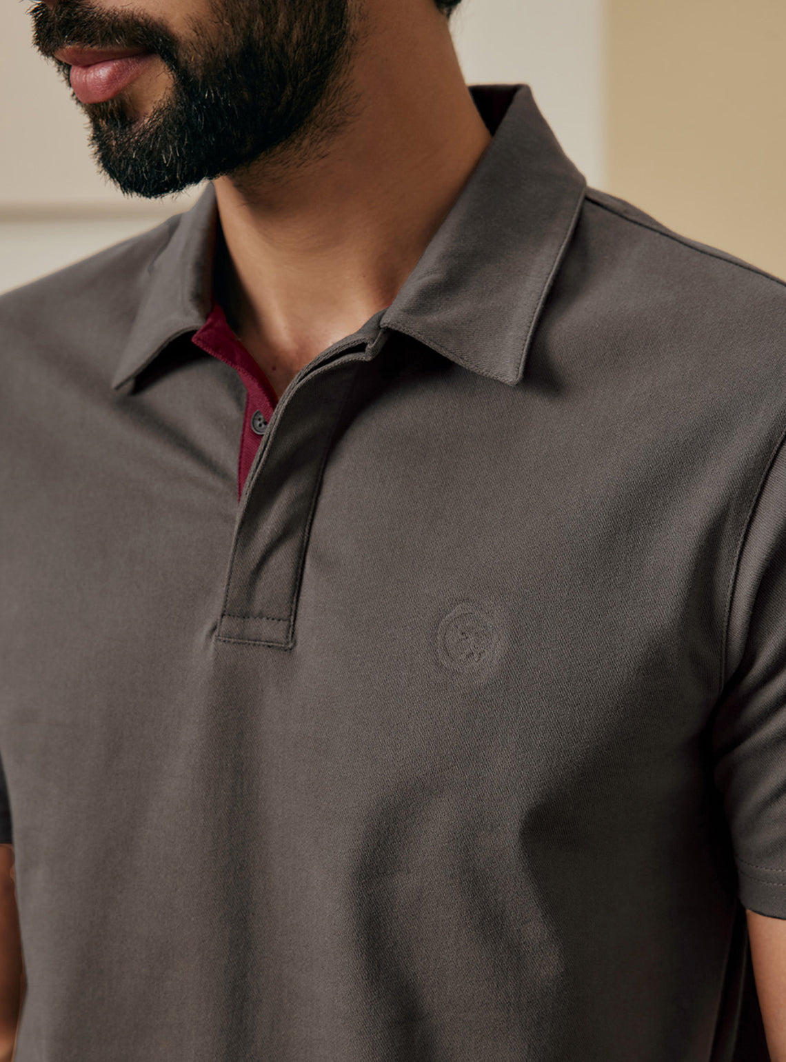 Woodland Olive Cotton Stretch Pique Polo