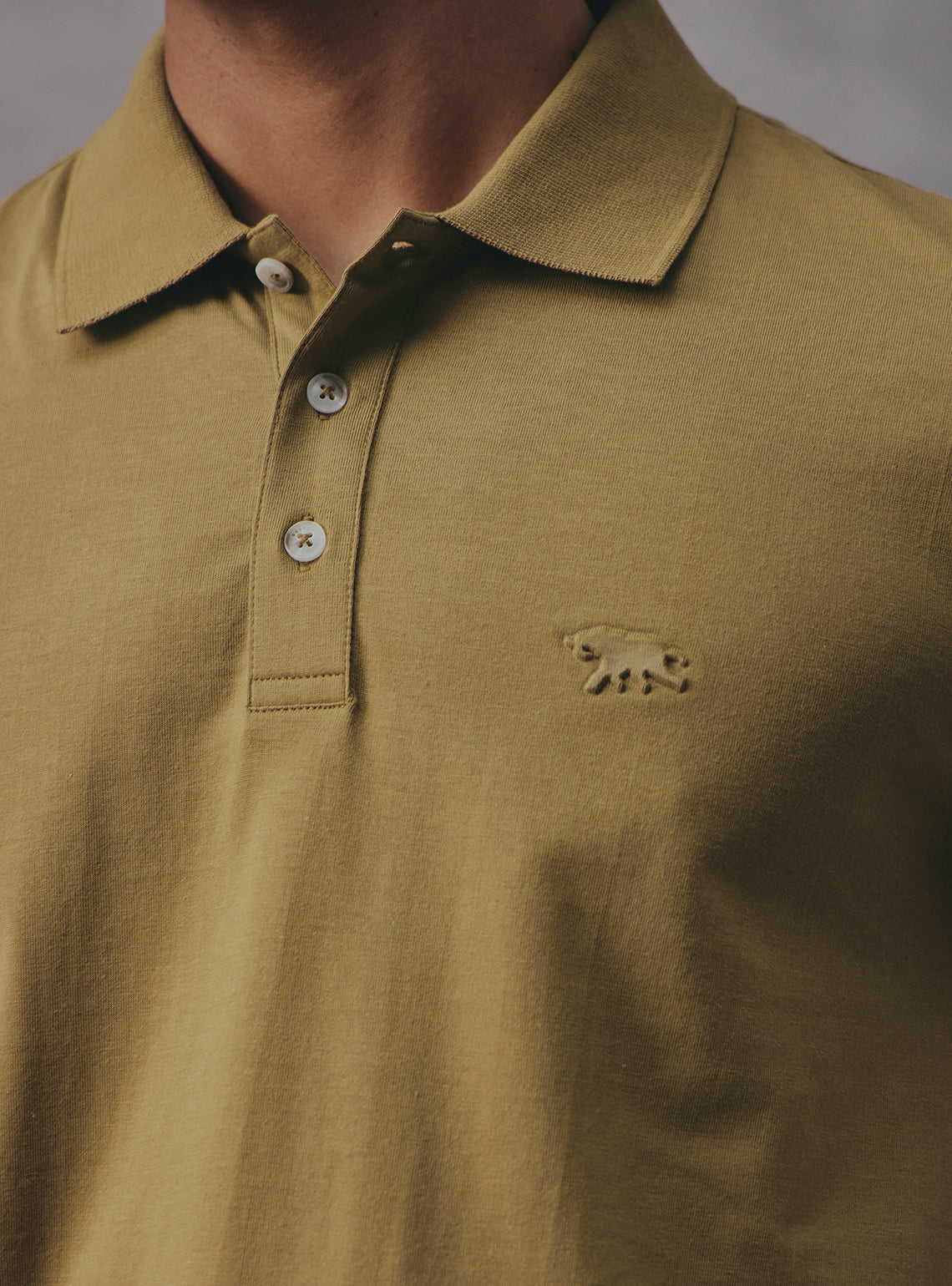 Sage Olive Cotton Polo