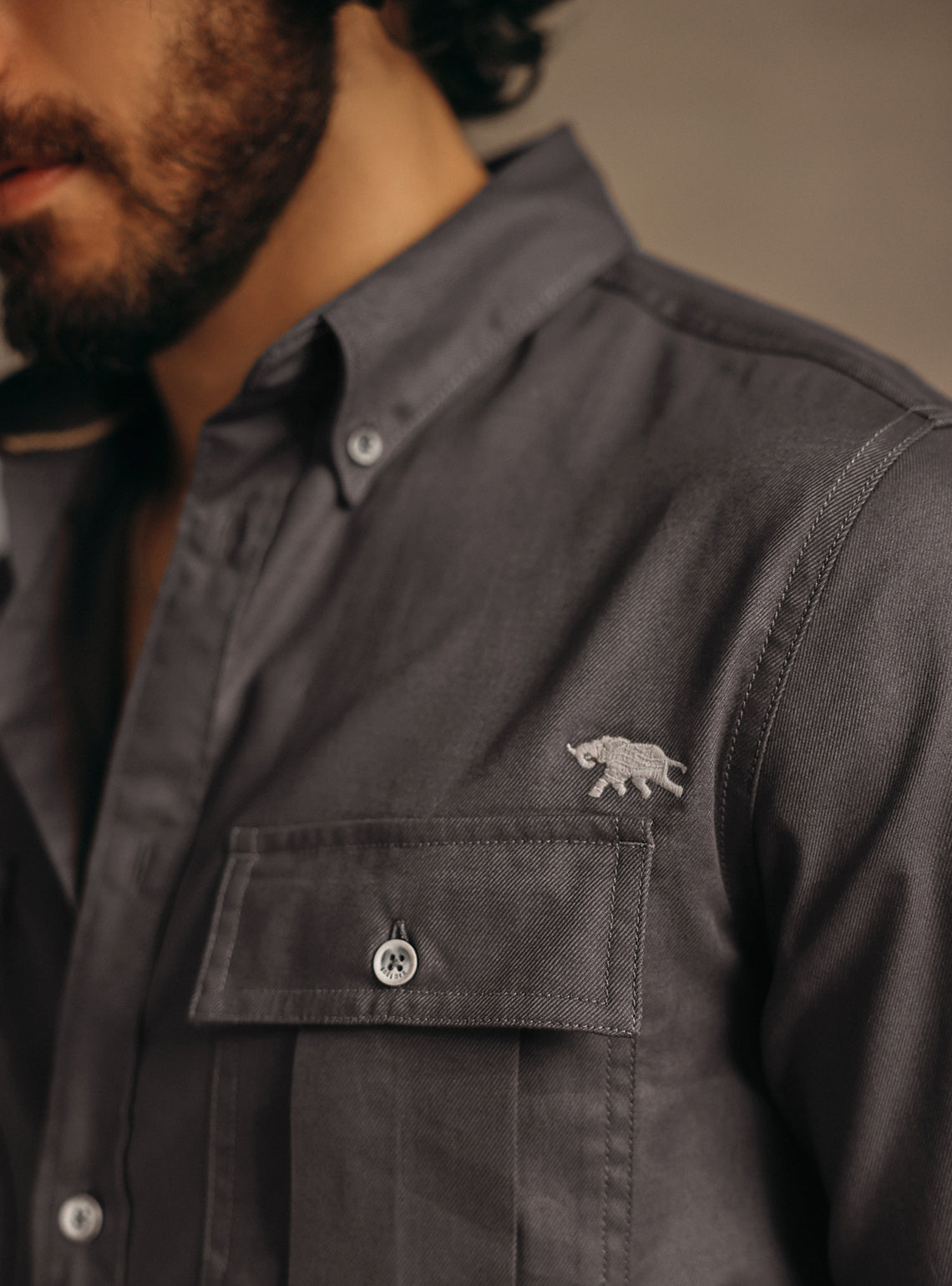 Ironside Grey Cotton Shirt
