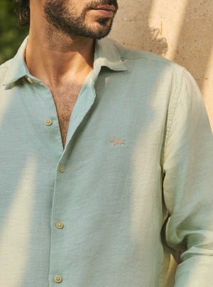 Current Green European Linen Shirt