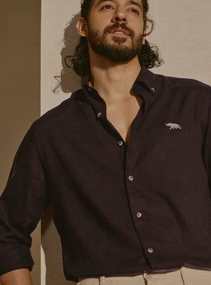 Drift Brown Linen Shirt