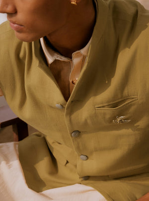 Manjal Cotton Nehru Jacket