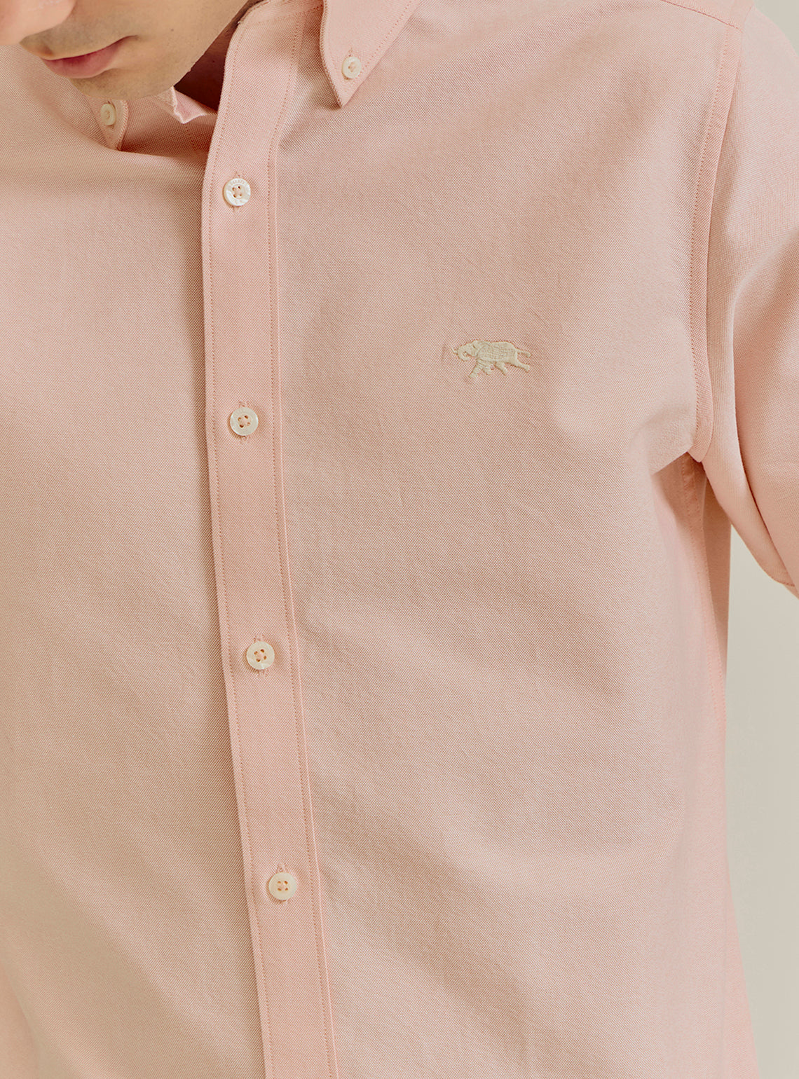 Marmalade Orange Giza Cotton Oxford Shirt