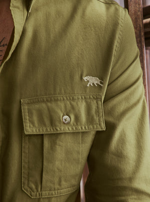 Field Olive Explorer Cotton Shirt