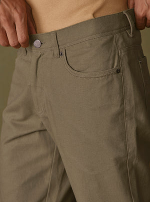 Field Olive Cotton Trouser