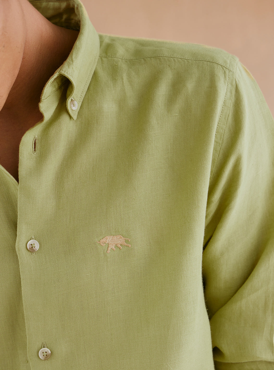 Sage Green Linen Shirt