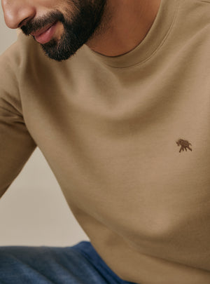 Oat Khaki Fleece Sweatshirt