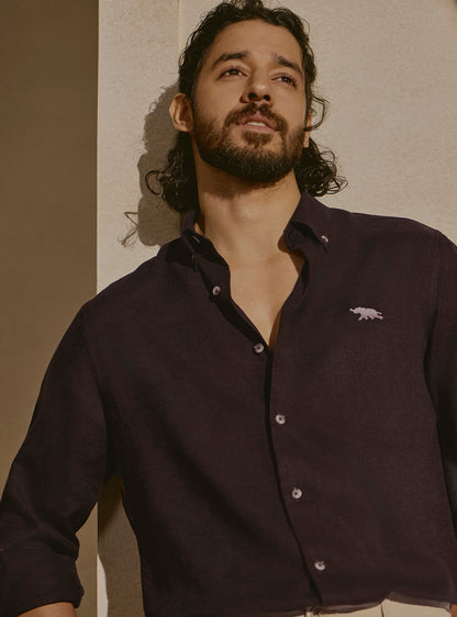 Drift Brown Linen Shirt