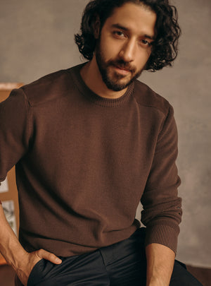 Night Brown Cotton Pullover