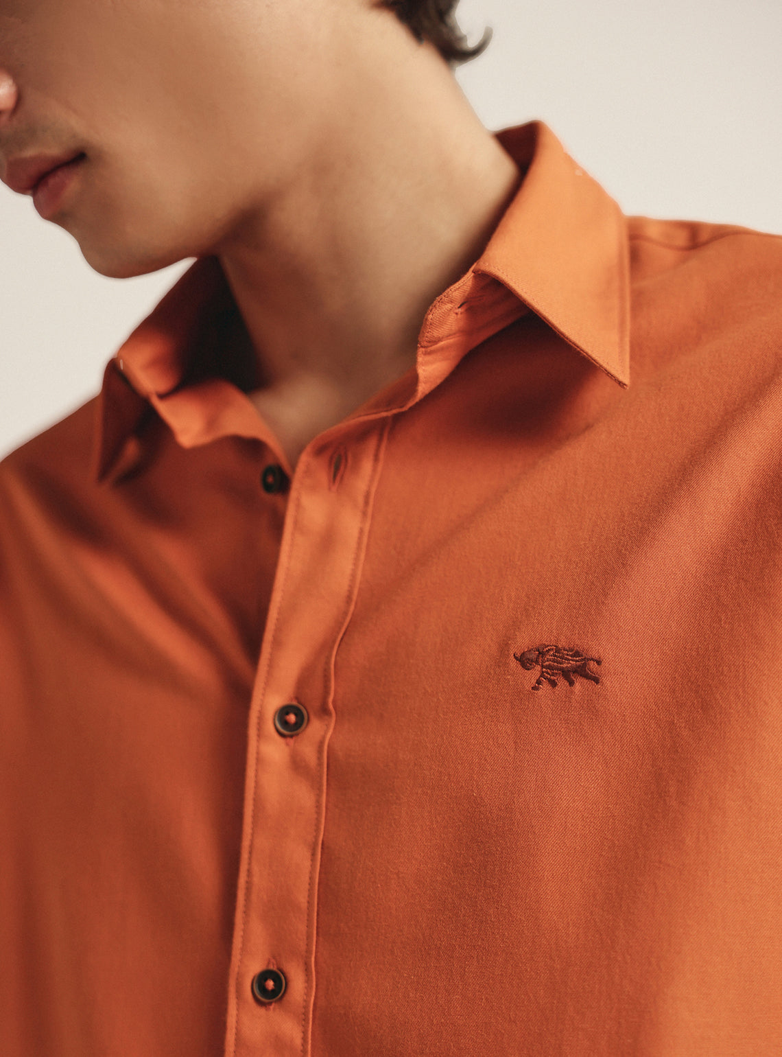 Clay Rust Cotton Oxford Shirt