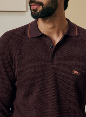 Mahogany Brown Cotton Pullover