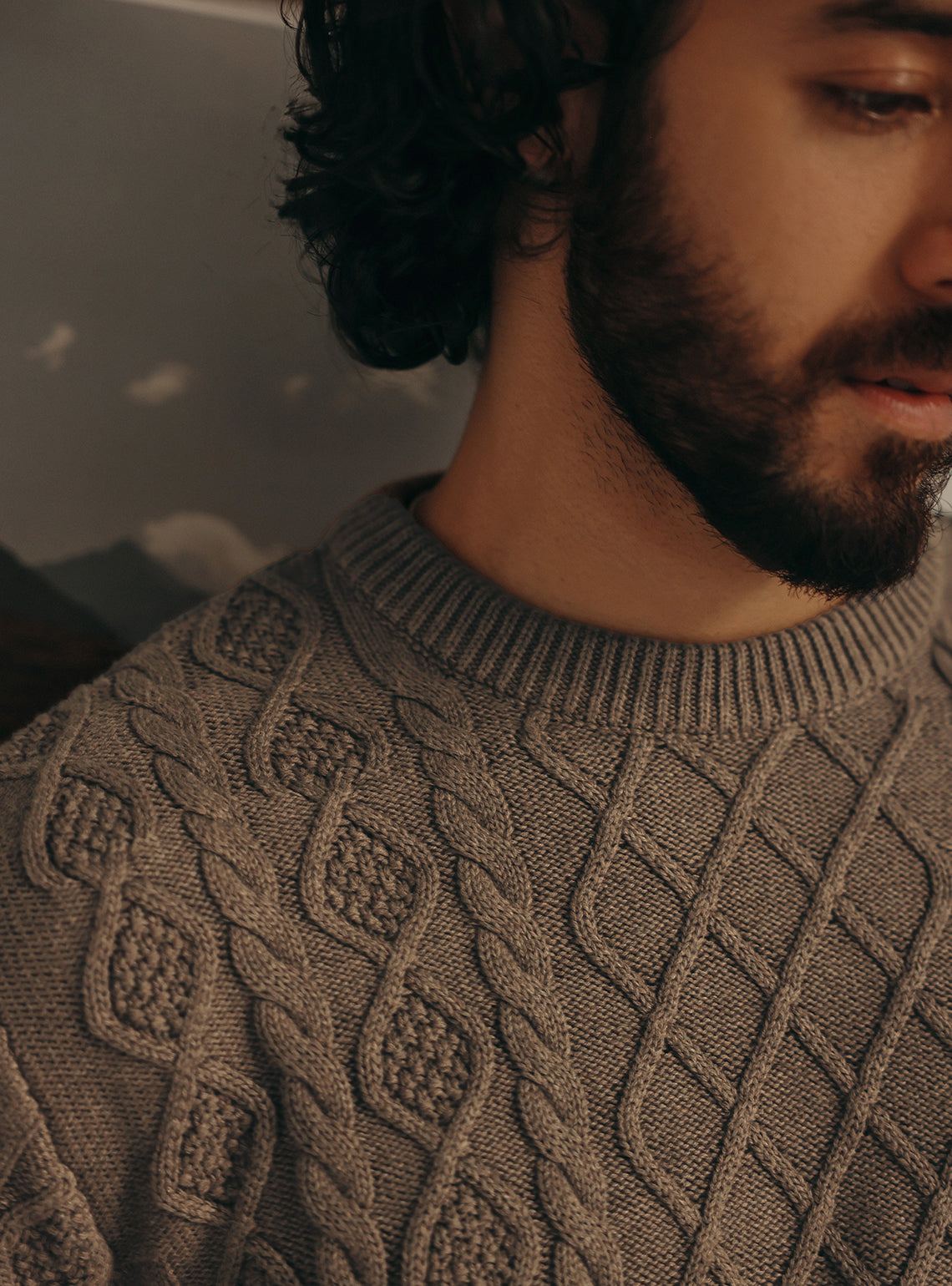 Quincy Grey Cotton Melange Pullover