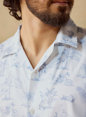 Rajan Play Cotton Poplin Print Shirt