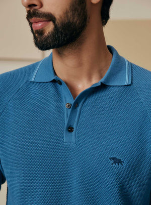 Frost Blue Cotton Pullover