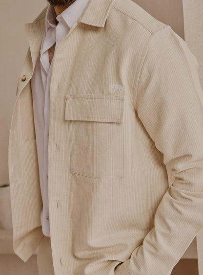 Dune Beige Stripe Jacket