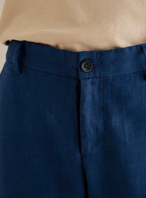 Lapis Linen Trouser
