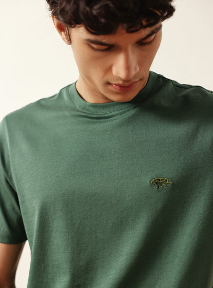 Mineral Olive Cotton Crew