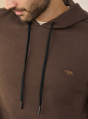 Mudslide Brown Fleece Hoodie