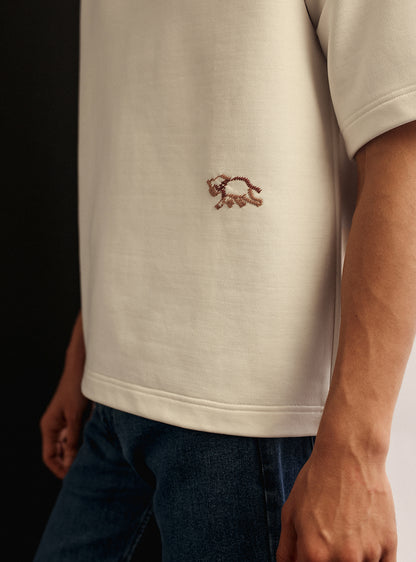 Snow White Cotton Crew