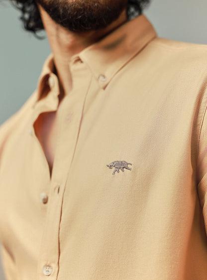 Nomad Khaki Cotton Twill Shirt