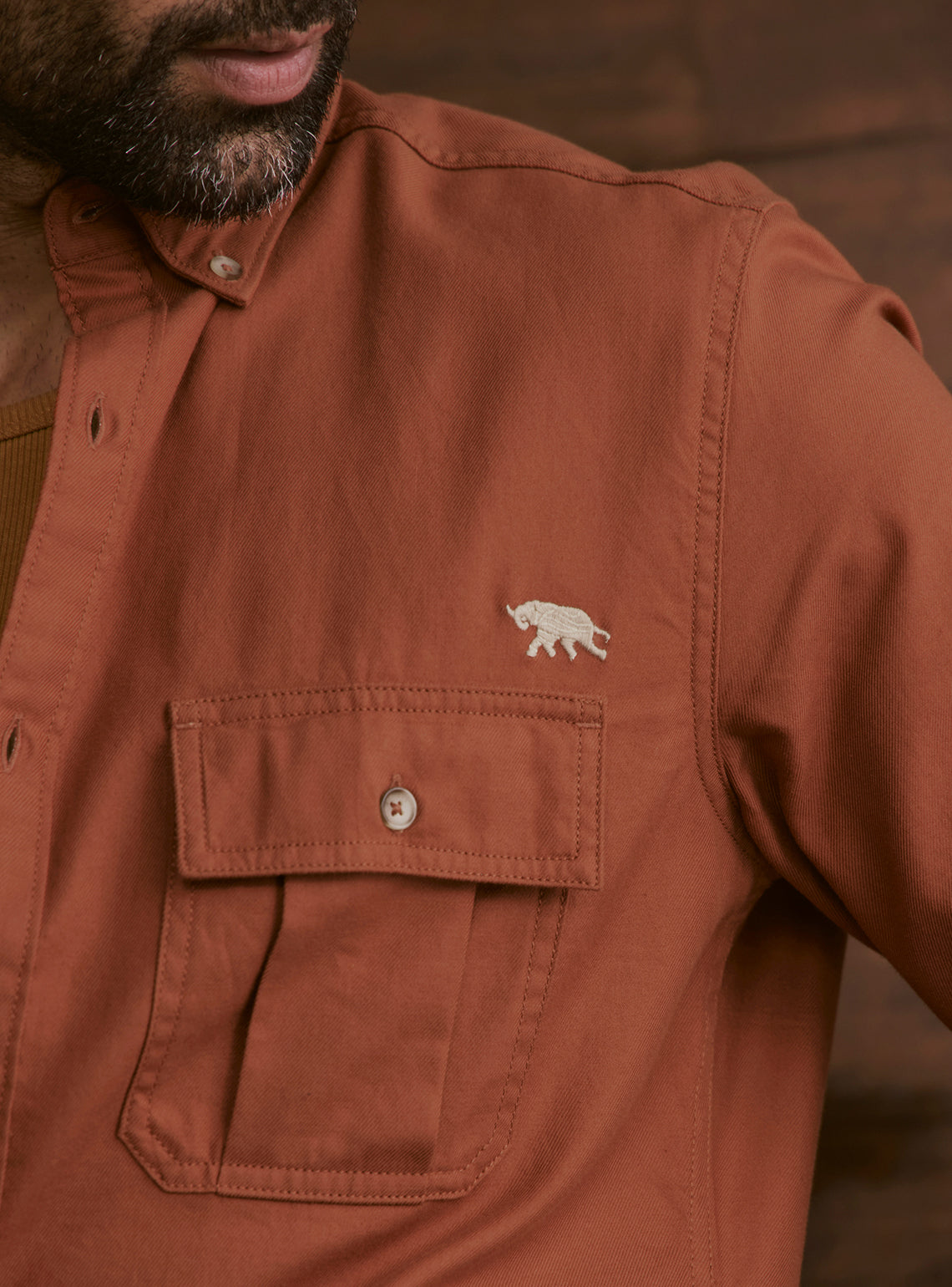 Cinder Rust Explorer Cotton Shirt