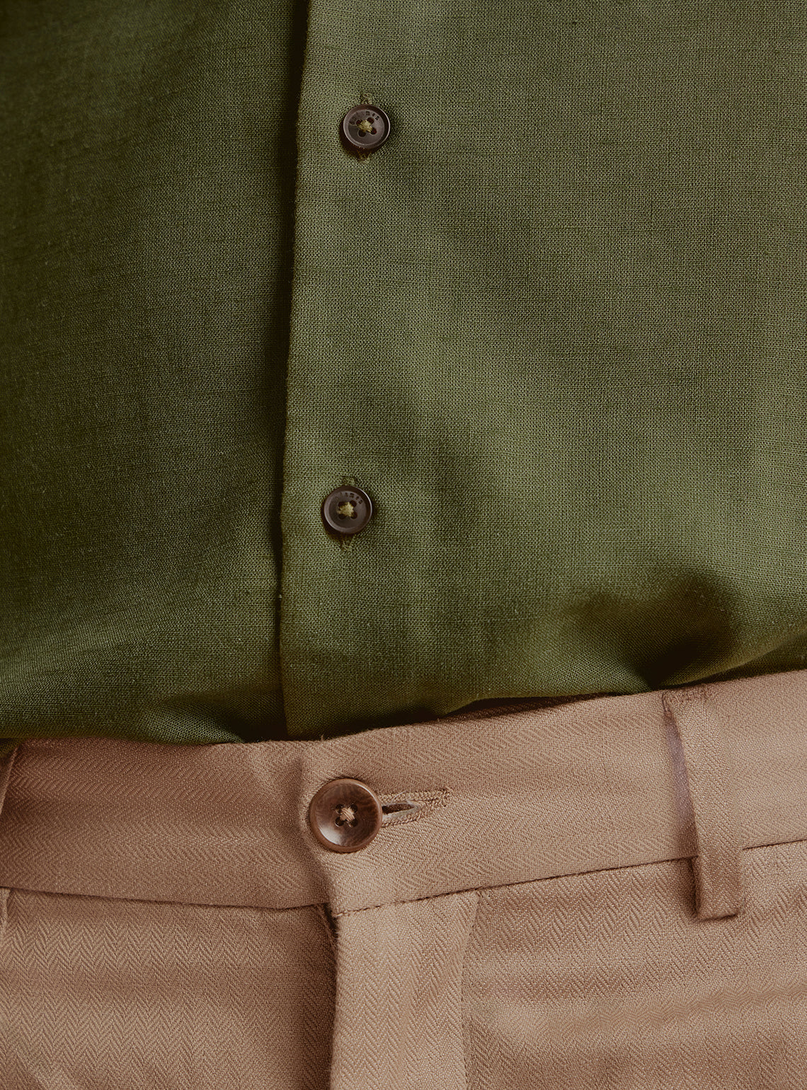 Silt Brown Linen Trousers