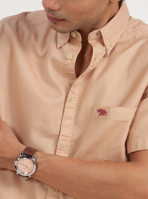 Camel Dobby Shirt