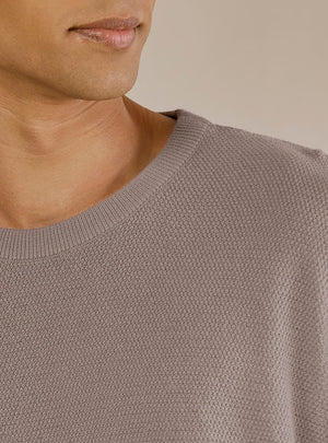 Storm Grey Organic Cotton Crew