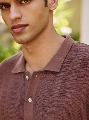 Woodspice Cotton Pointelle Shirt