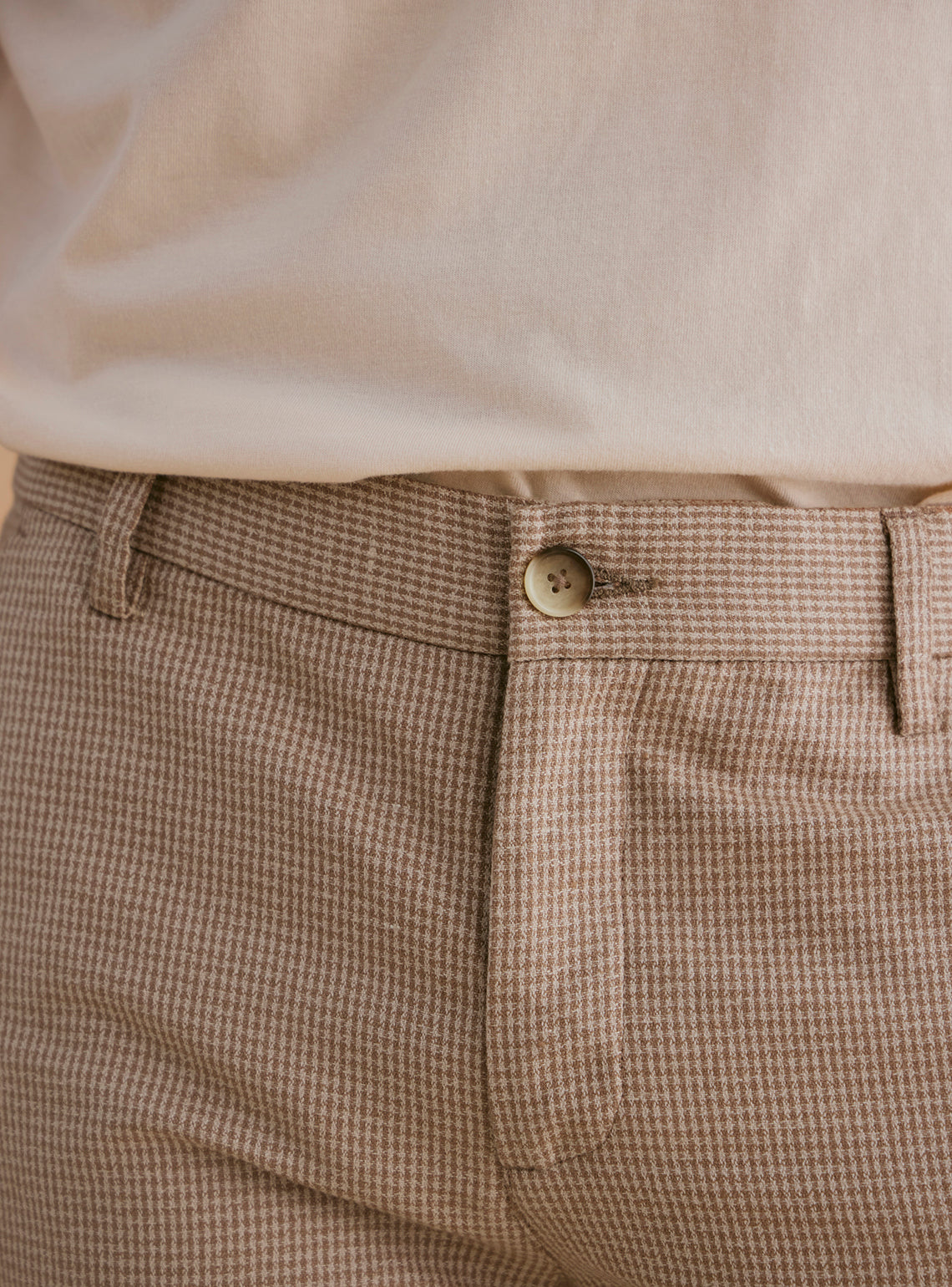 Napa Khaki Cotton Linen Trousers