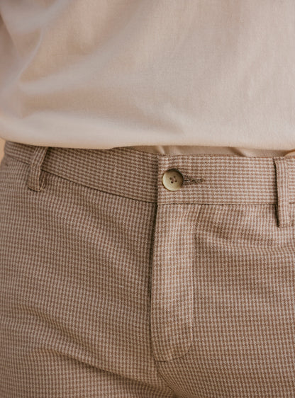 Napa Khaki Cotton Linen Trousers