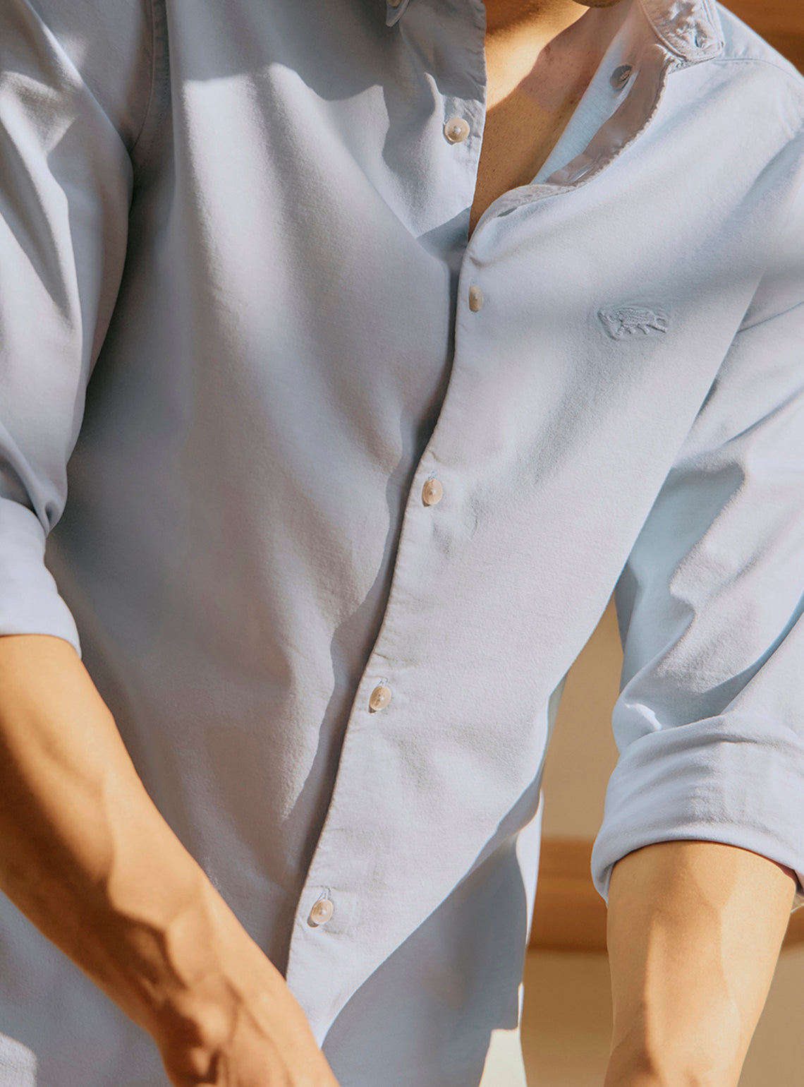 River Blue Cotton Stretch Oxford Shirt