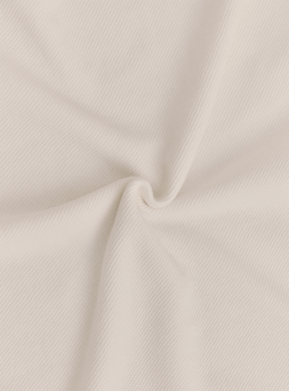 Daybreak White Cotton Honeycomb Knit Crewneck