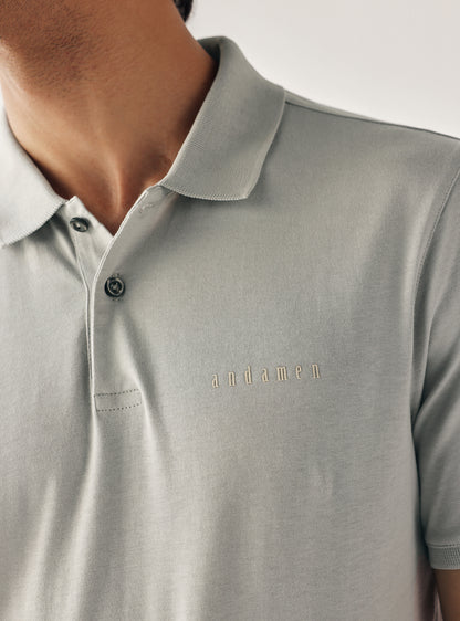 Nobel Grey Cotton Polo
