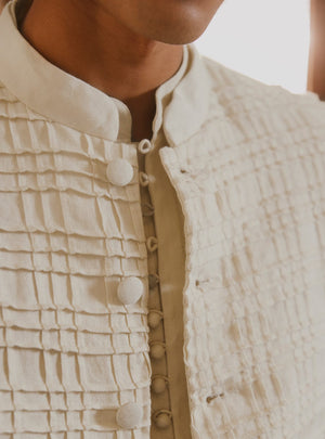 Badal Linen Nehru Jacket