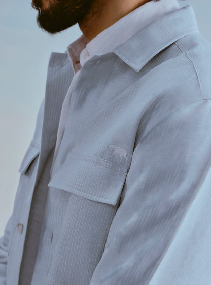 Ocean Blue Stripe Jacket