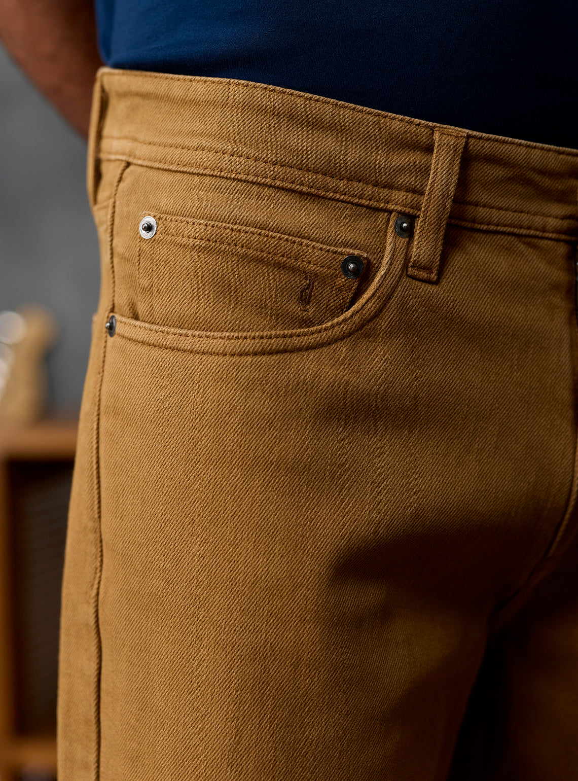 Chestnut Brown Triblend Denim Jeans