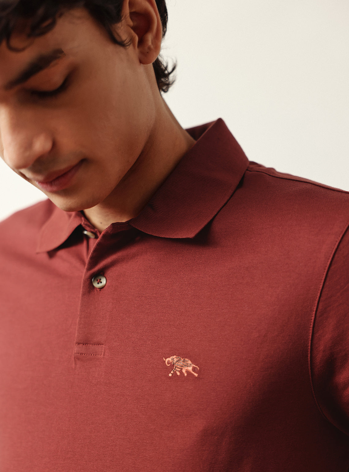 Redwood Rust Cotton Polo