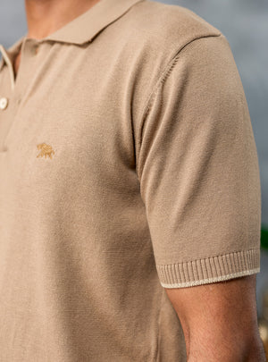 Shuffle Khaki Cotton Polo