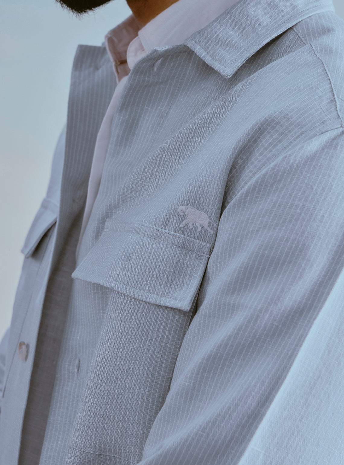 Ocean Blue Stripe Jacket