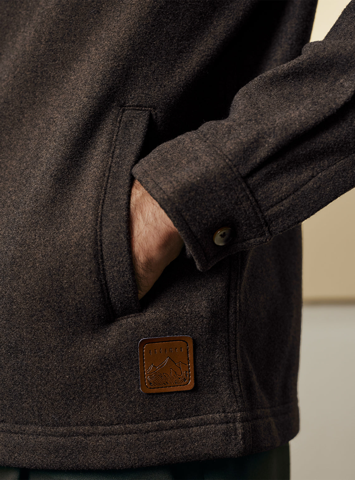 Sienna Brown Poly Rich Tweed Jacket