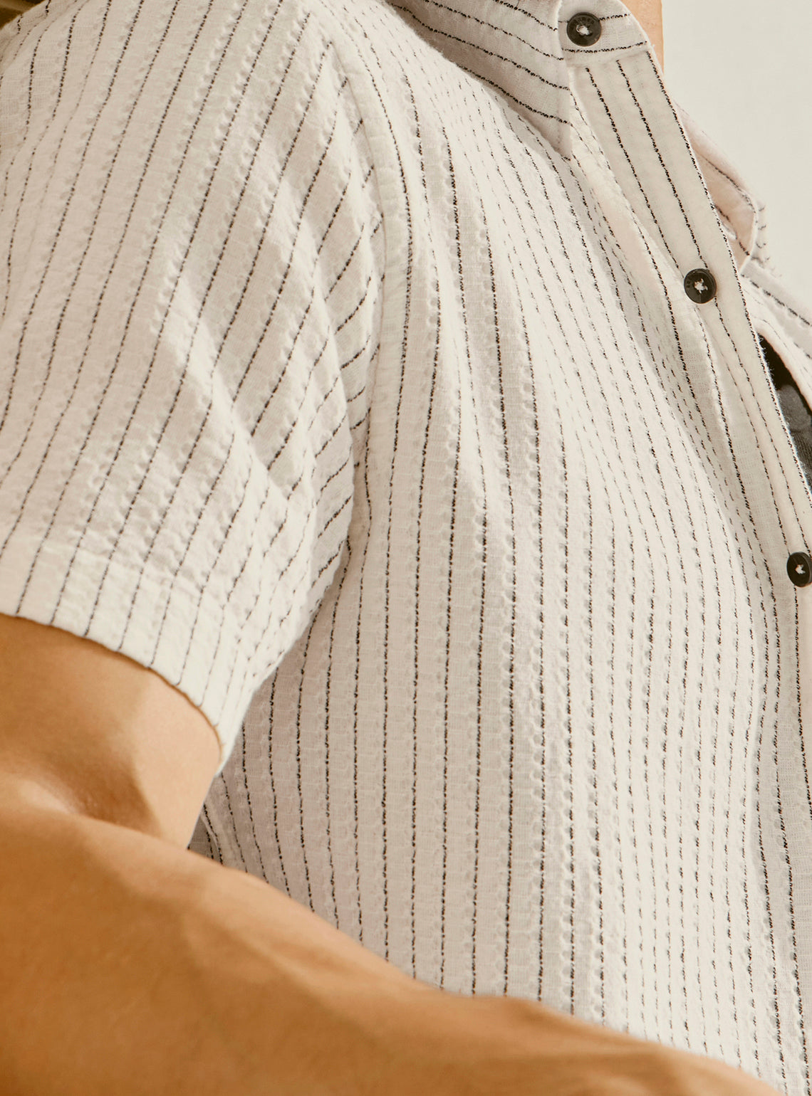 Hydra Off-White Cotton Stripe Shirt