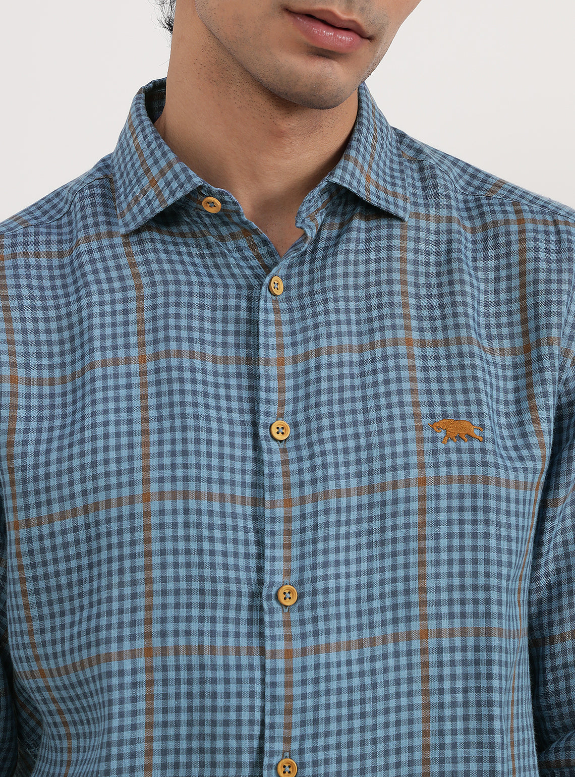 Aegean Blue Linen Shirt