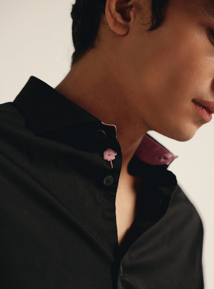Carbon Black Cotton Formal Shirt