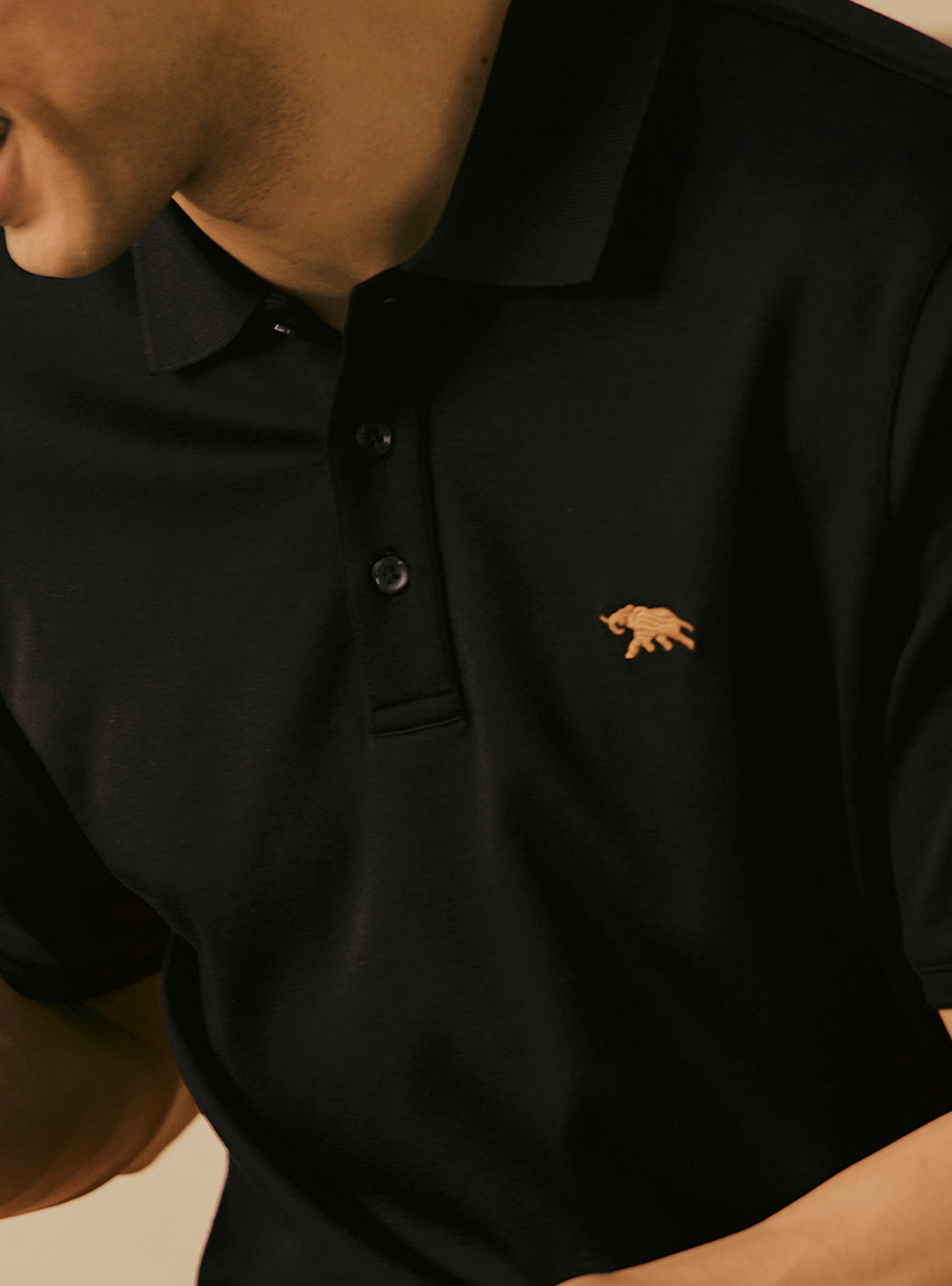 Clove Black Supima Cotton Polo
