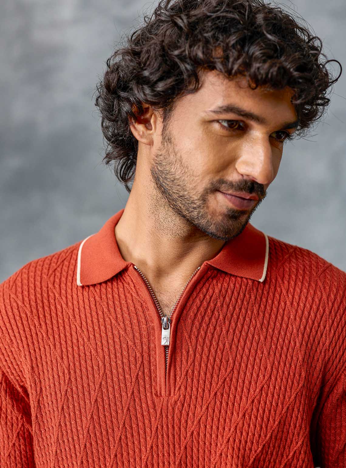 Rally Rust Cotton Cables Polo