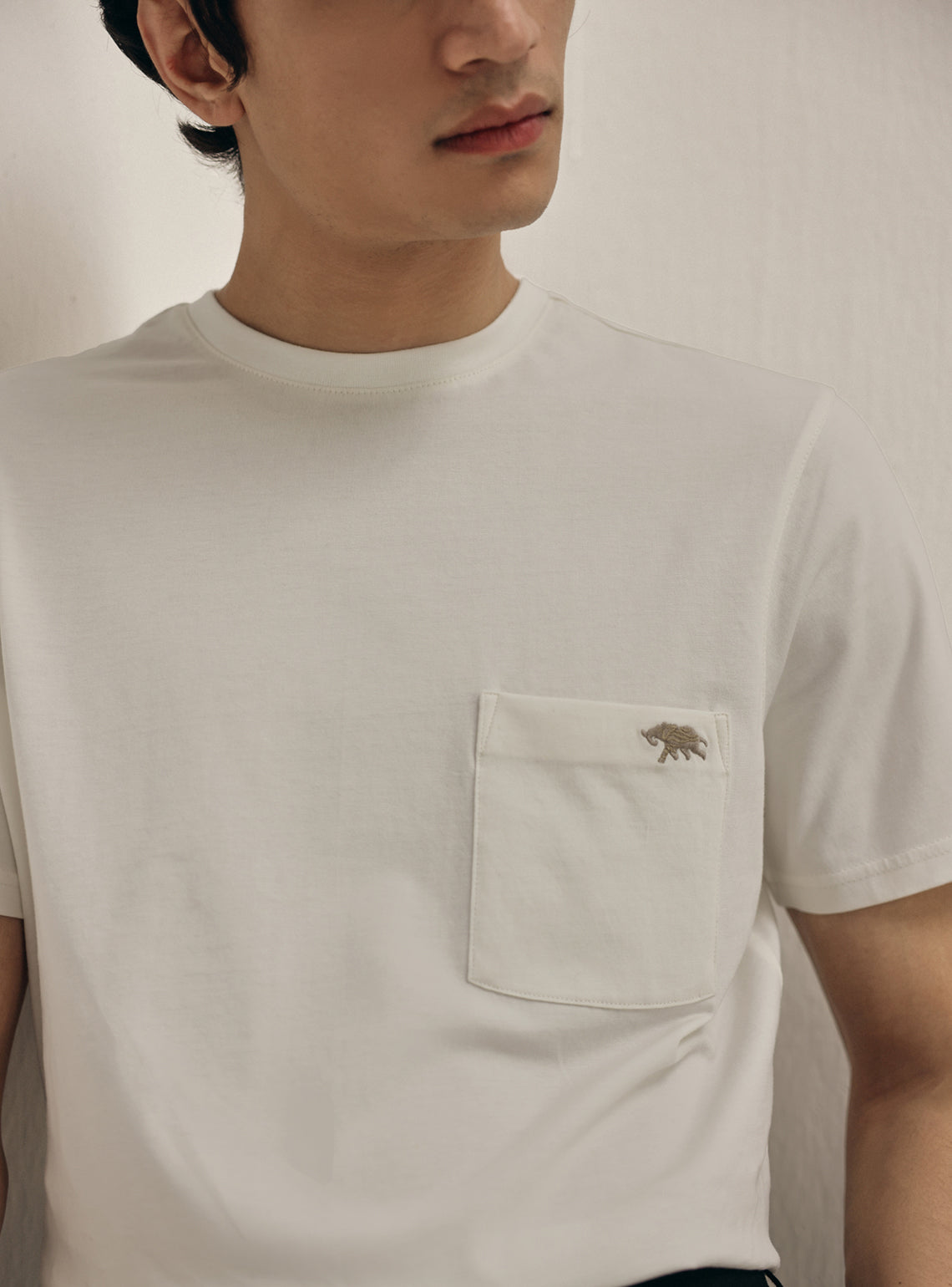 Frost White Compact Cotton Tee
