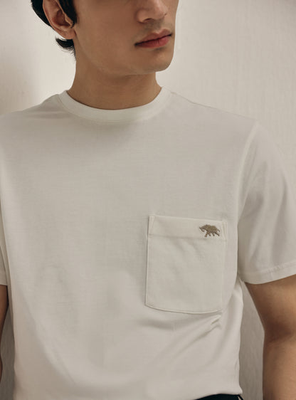 Frost White Compact Cotton Tee
